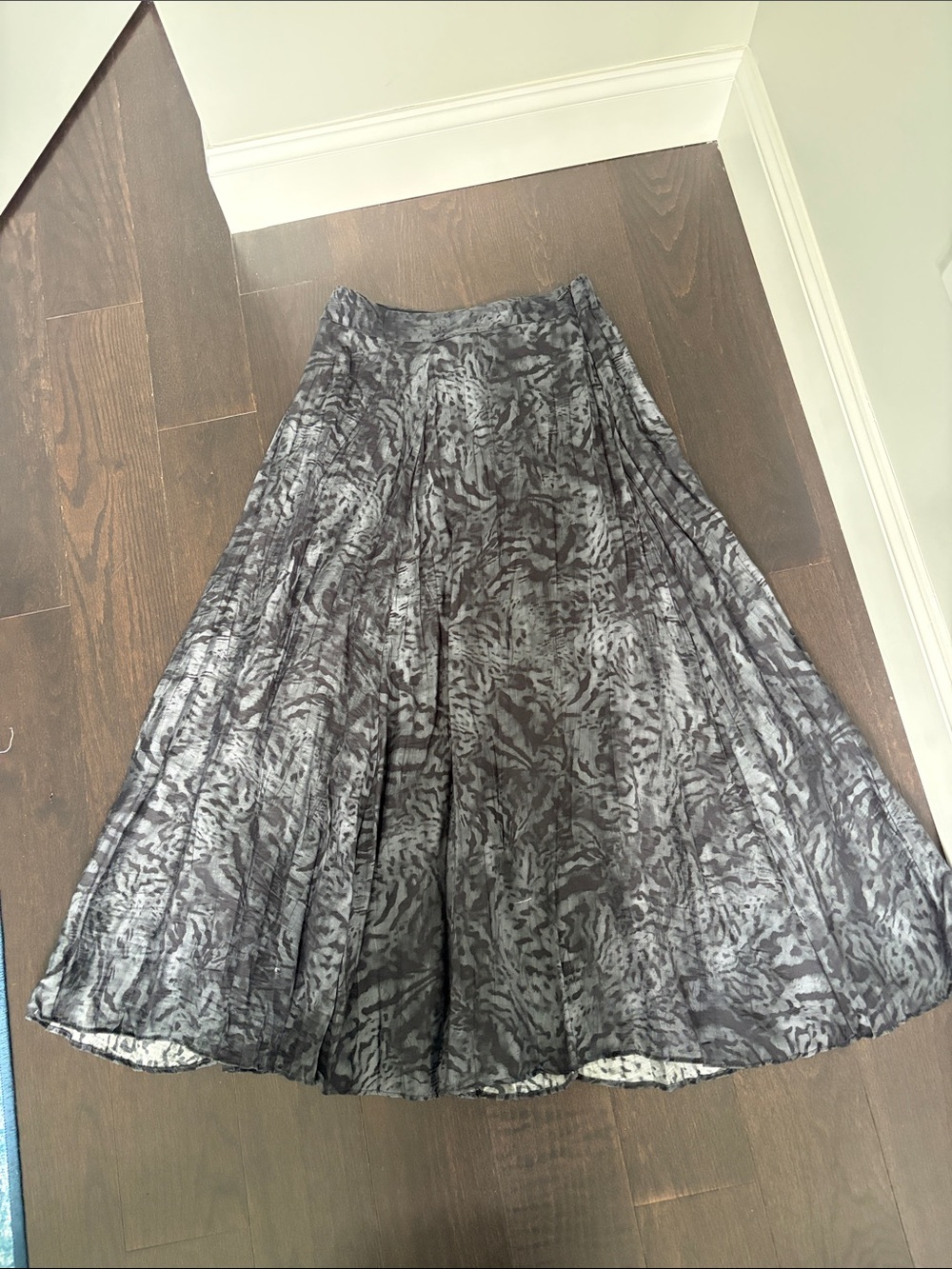 Zara Women’s Patterned Maxi  A-line Skirt